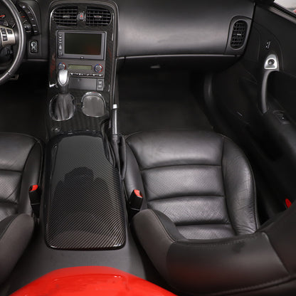 Carbon Fiber ABS Center Console Armrest Box Trim For Corvette C6 2005-2013 13
