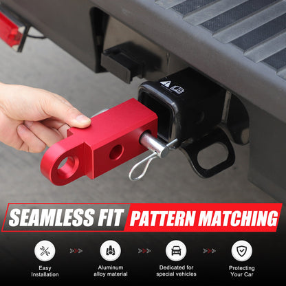 Red Alloy Trailer Mount Receiver Hitch Tow Hook For Ford Maverick 2022+ US 4