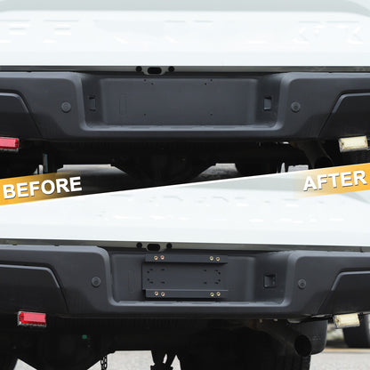 Carbon Steel Front License Plate Frame Trim For Nissan Frontier 22+ (US Version) 3
