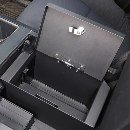 Center Console Armrest Safe Vault Storage Box Lock for Toyota Tundra 2022-2026 17