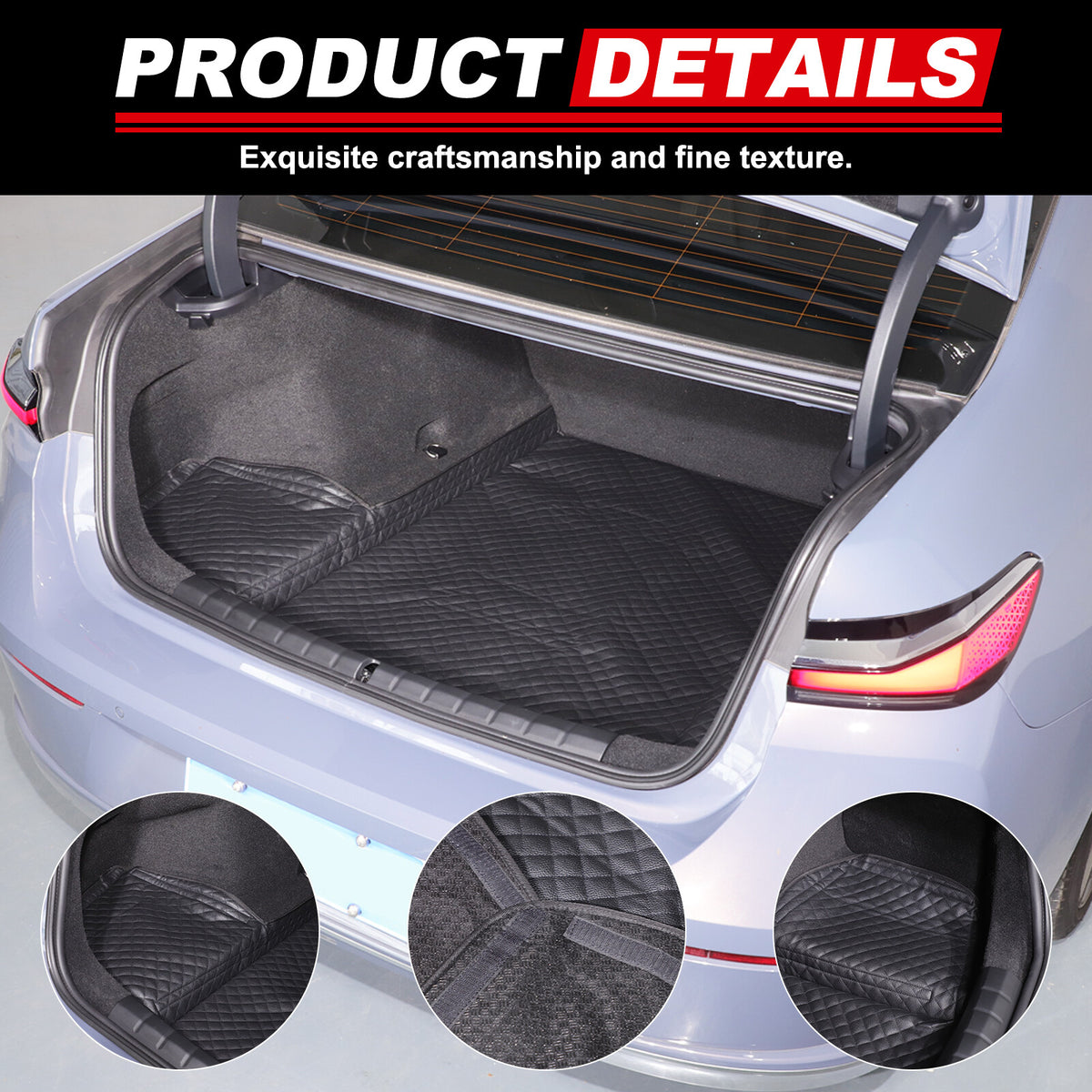 Cargo Trunk Tray Cargo Liner Rear Trunk Floor Mat For BMW 7 Series G70 2023-2025 10