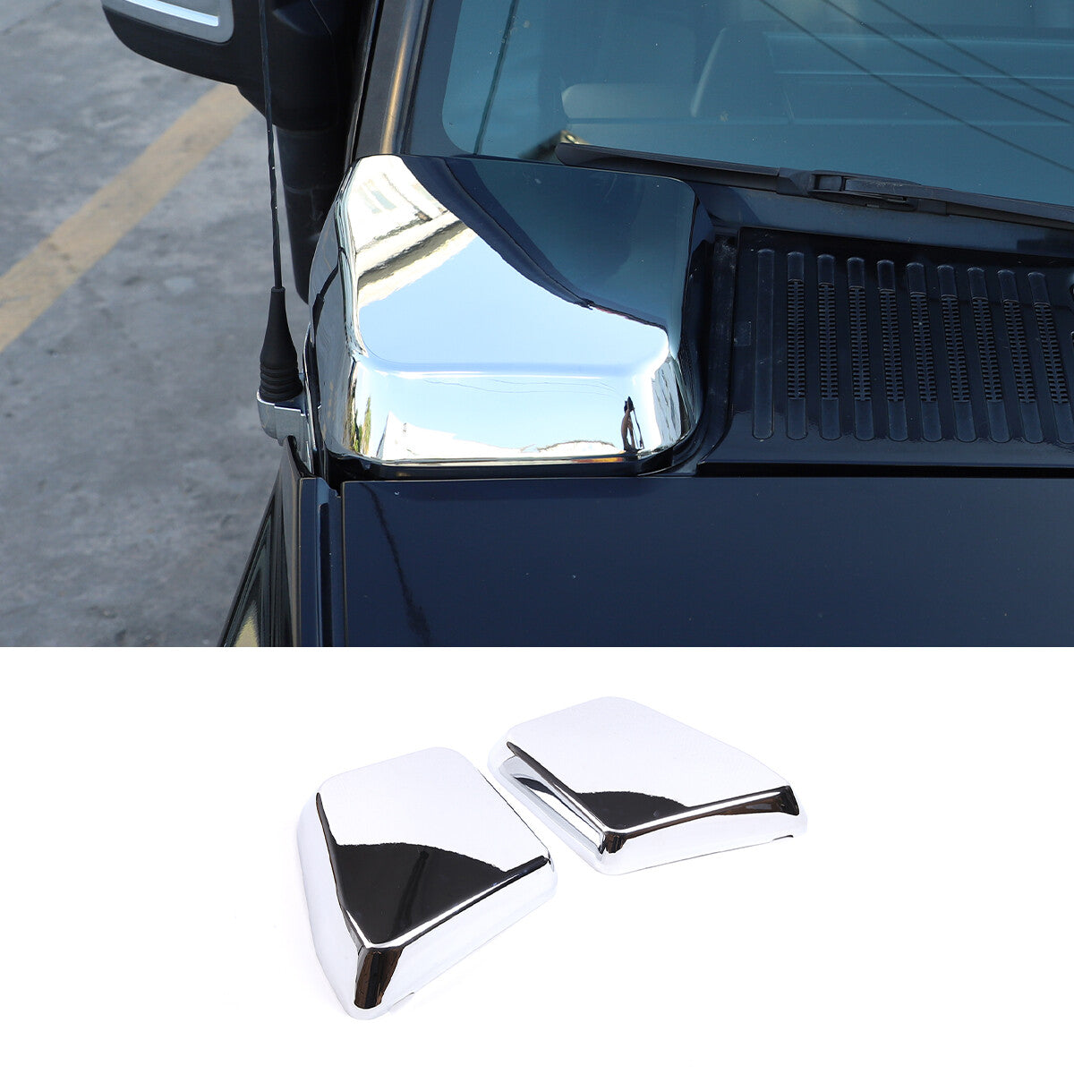 Silver Hood Air Intake Vent Cover Front Trim Replacement FOR HUMMER H2 2003-09 1