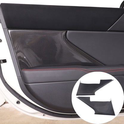 2PCS Real Carbon Fiber Inner Door Panel Cover Trim For Subaru BRZ 2022+ US 5