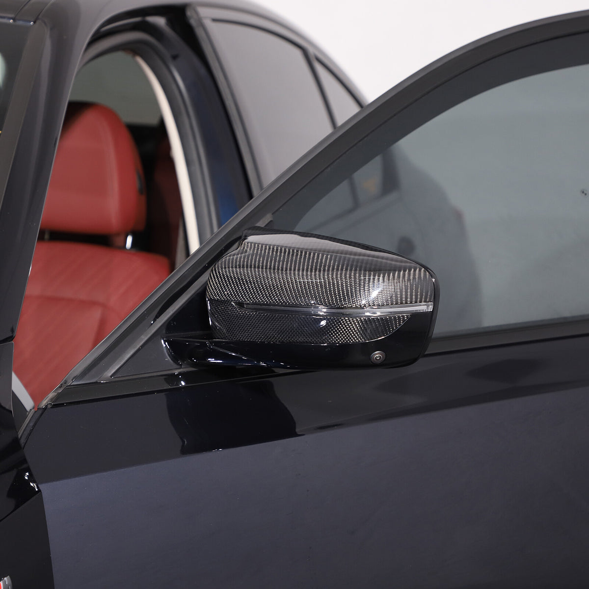 Real Carbon Fiber Rearview Mirror Cover Caps For 19-21 BMW 3 G15 G20 G21 G22 G30 11