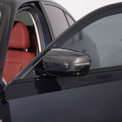 Real Carbon Fiber Rearview Mirror Cover Caps For 19-21 BMW 3 G15 G20 G21 G22 G30 11