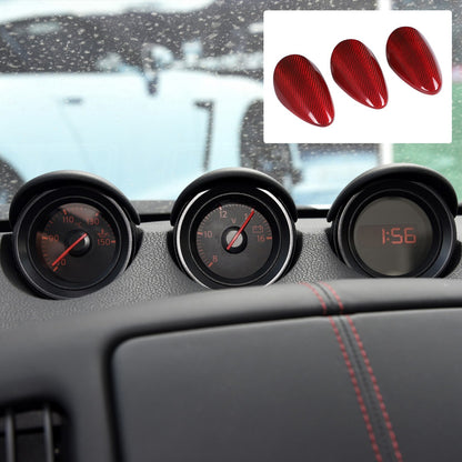 Red Real Carbon Fiber Interior Center Console Trim For Nissan Z 400Z RZ34 2023+ 100