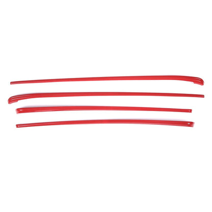 For Toyota Tundra 2022-23 Inner Interior Door Panel Trim ABS Red 4PCS US 17