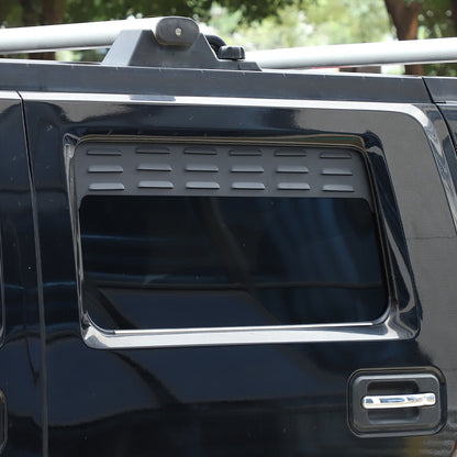 Black Alloy Wagon 2nd Row Door Window Air Vents Screens For Hummer H2 2003-09 US 6