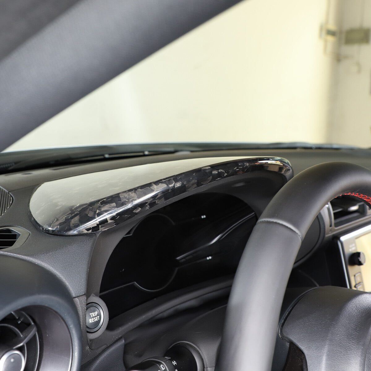 Forged carbon Dashboard Shade panel Trim Bezel For Toyota 86/Subaru BRZ 2022+ 5