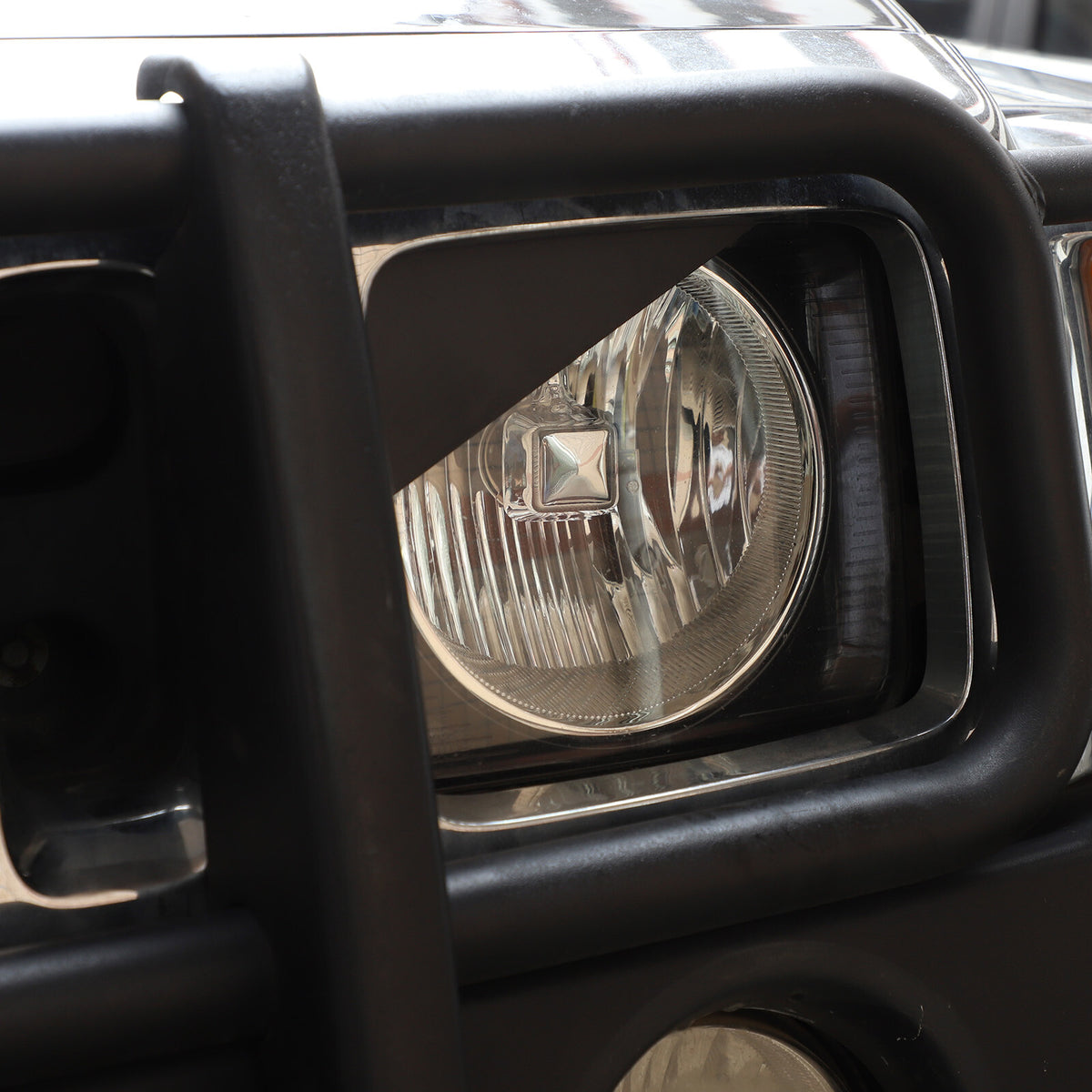 Front Light Headlight Lamp Angry Eyes Trim Cover For Hummer H3 2005-2009 2