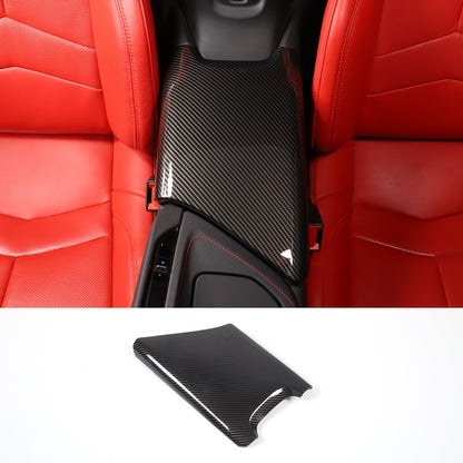 Carbon Fiber ABS Center Console Panel Trim Cover Set Kit For Corvette C8 20-26 5