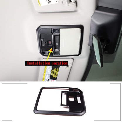 Matte Black Roof Reading Light Control Panel cover trim For Toyota Tundra 2022 7