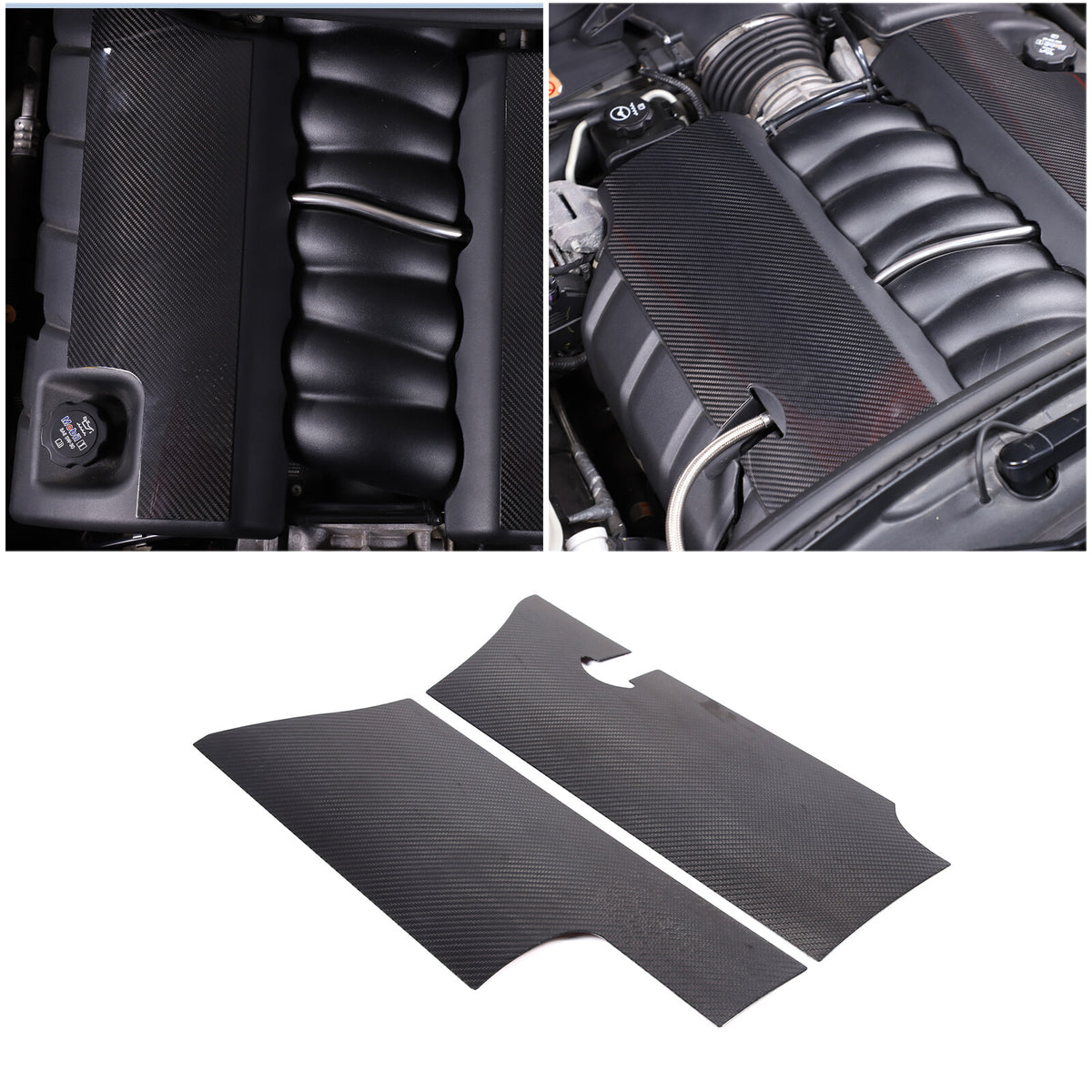 Real Carbon Fiber Engine hood Protection Cover Trim for corvette C6 05-13 10