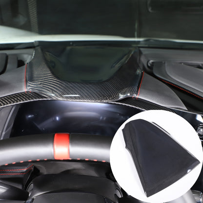 Real Carbon Fiber Dashboard Instrument Upper Cover for Corvette C8 20-25 US 5