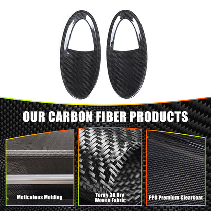 Real Carbon Fiber Side Air Vent Cover Trim For Nissan 350Z Z33 2003-2006 4