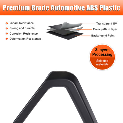 Matte Black ABS Exterior Front Grille Frame Trim For Pontiac G8 2008-2009 US 6