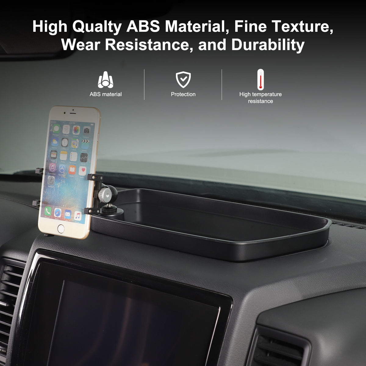 Off-road Dashboard Storage Tray Box Phone Holder For Nissan Frontier D41 2022-24 14