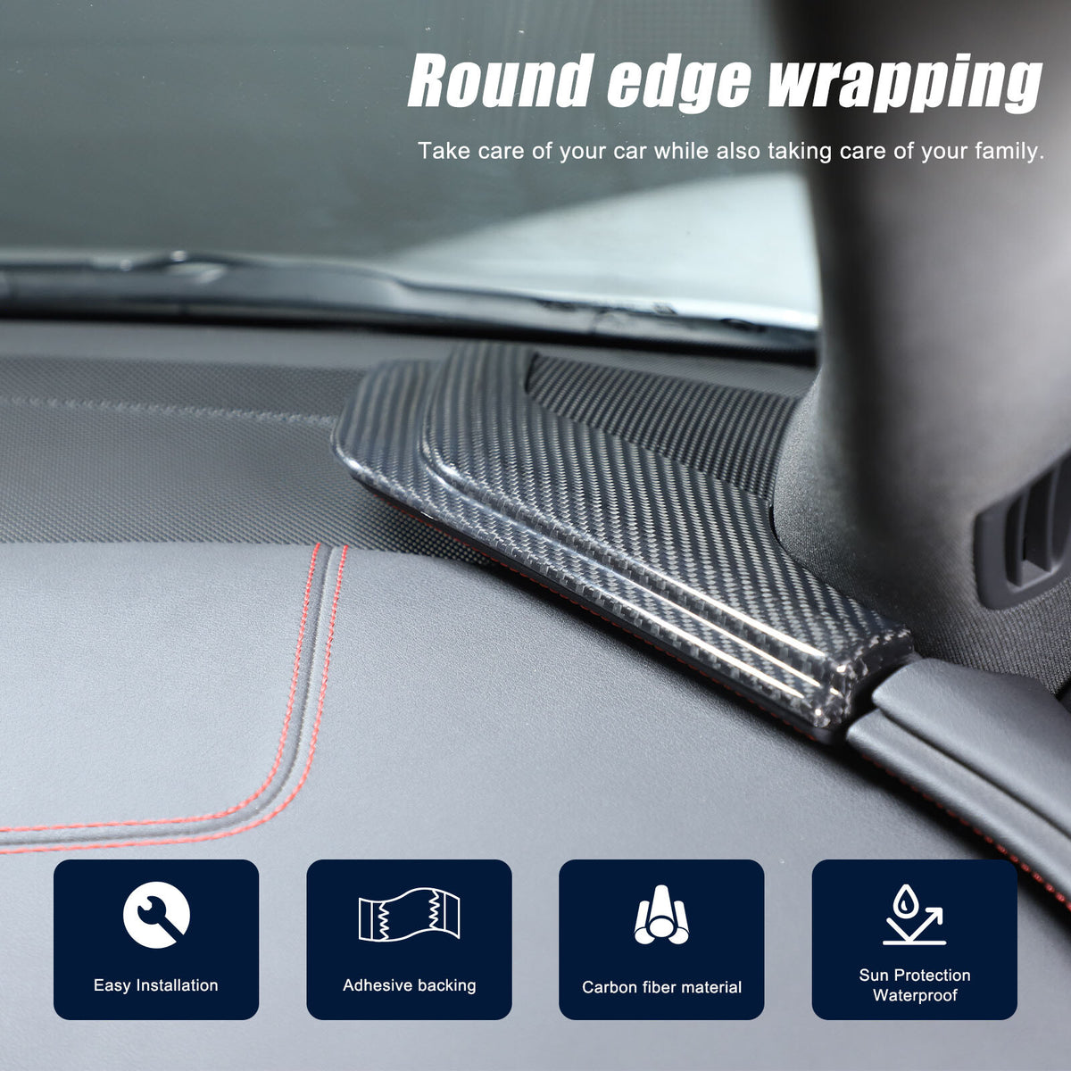 Real Dry Carbon Fiber Full Interior Center Set Trim Kit For Corvette C8 20-25 US - Styles 51-55 65