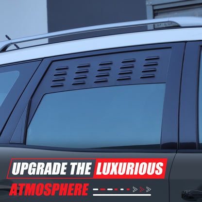 Rear Door Window Louver Air Vent Panel Trim Cover For Nissan Pathfinder 2013-18 7