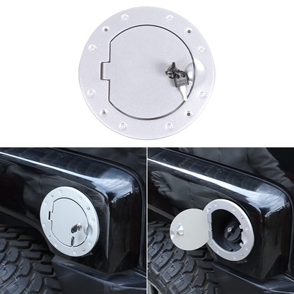 Silver Gas Cap Cover Fuel Filler Door Locking Anti-theft For Hummer H3 05-09 US 23