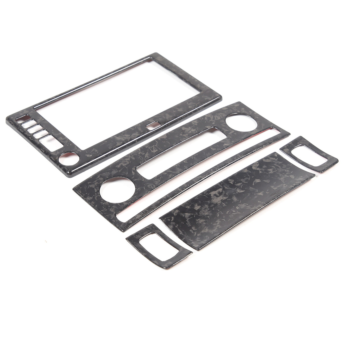 Forged Real Carbon Fiber Full Interior Set Decor Cover Trim Kit for Corvette C6 84