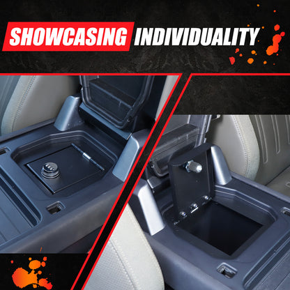 Center Console Safe GUN Storage Lock Box W/ TRAY For LR Defender L663 2020-24 1