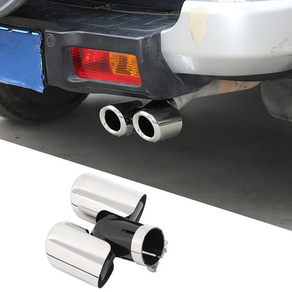 Silver Stainless Steel Exhaust Tail Pipe Tip For Toyota FJ Cruiser 2007-2021 23