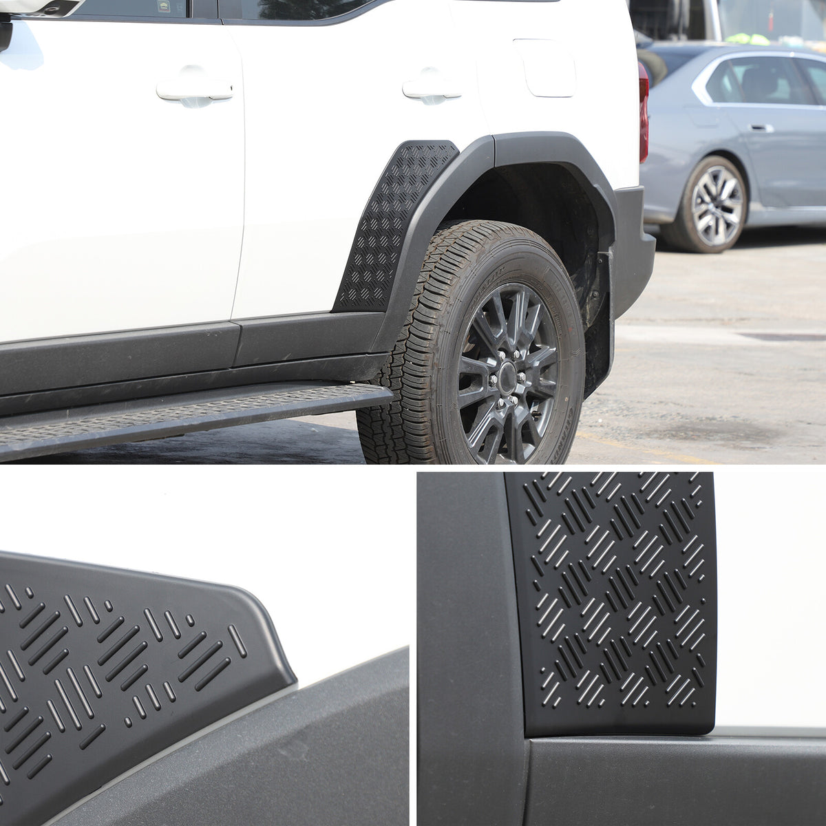 Rear Wing Fender Anti-Scratch Plate Cover For Toyota Land Cruiser LC250 24+ 11