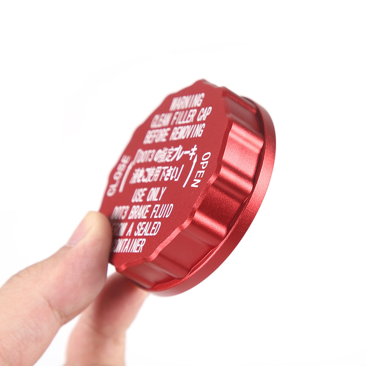 5PCS Red Alloy Engine Cabin Fluid Switch Trim Cover For Subaru WRX 2022-2023 14