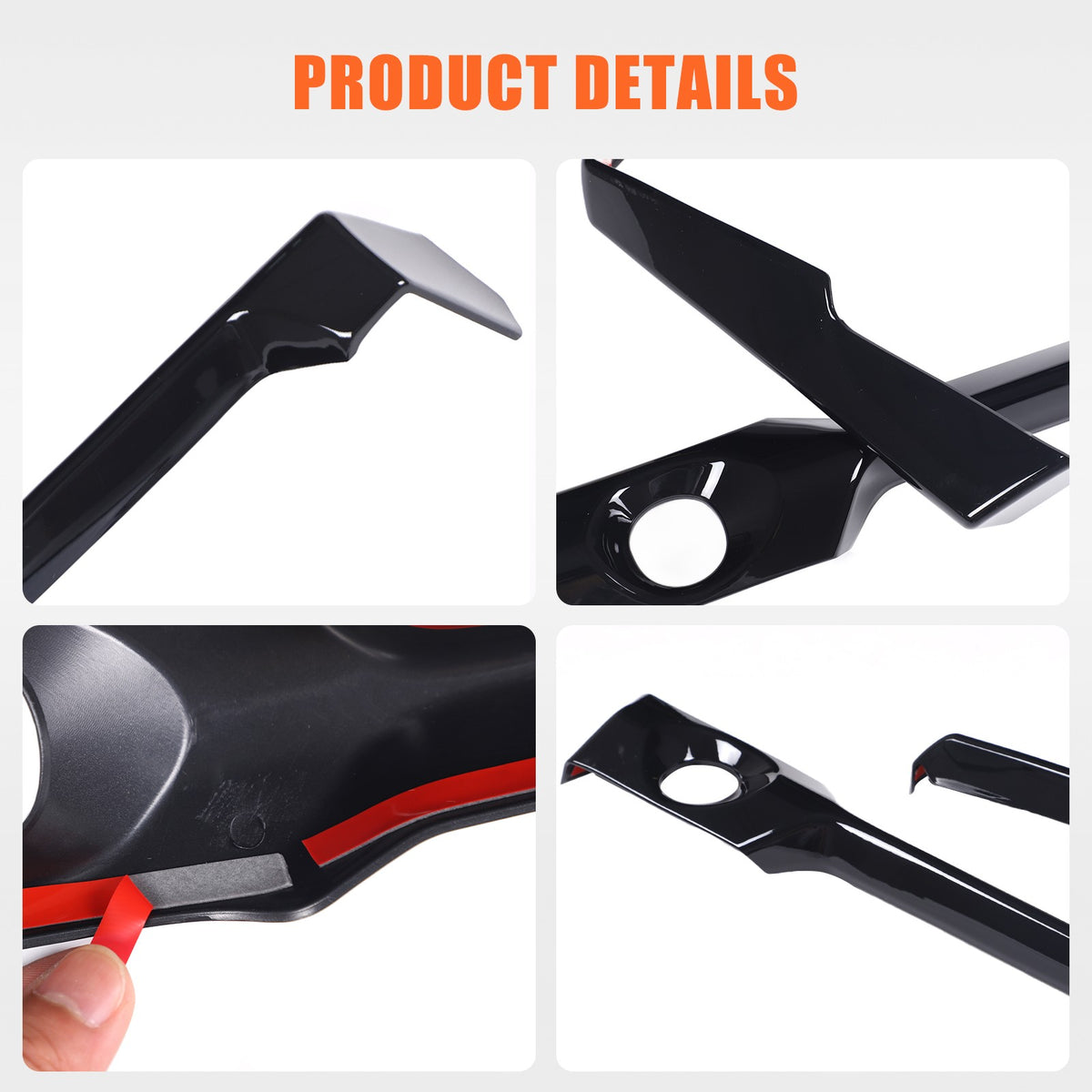 Glossy Piano Black Center Console Panel Trim Set For Corvette C8 2026+ 20