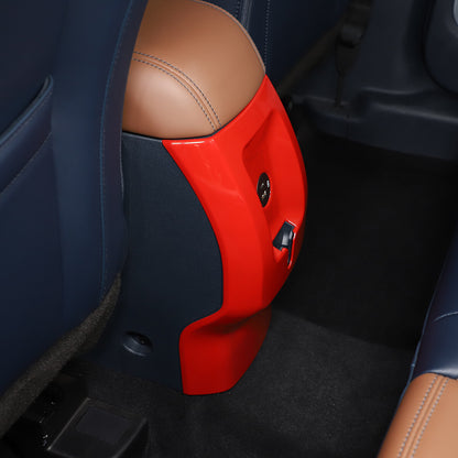 Red Interior Rear Air Outlet Vent Trim Cover Fram For Ford Maverick 2022-23 US 9