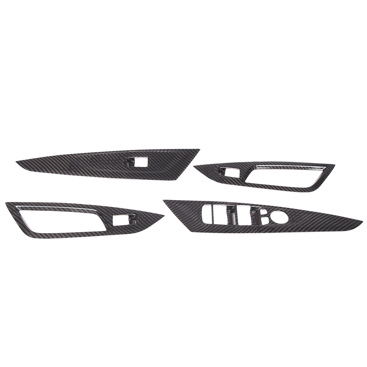 Real Carbon Fiber Window Lift Button Trim Cover For BMW 4 Series G26 2021-22 12