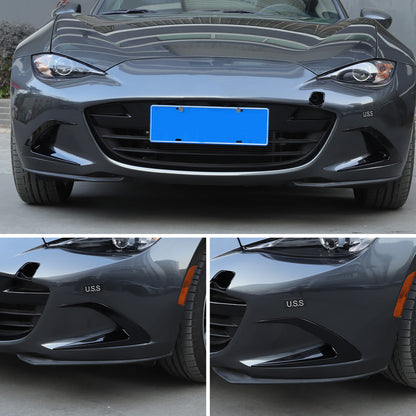 Gloss Black Front Side Vent Fin C Canards Splitter For Mazda MX-5 Miata 2016-23 13