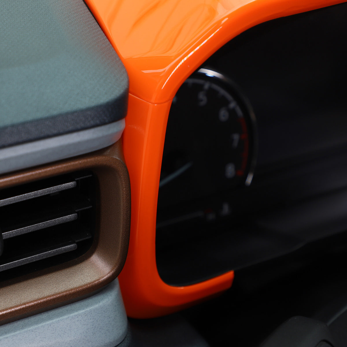 For Ford Maverick 2022-2023 Orange Dashboard Instrument Panel Frame Cover Trim 10