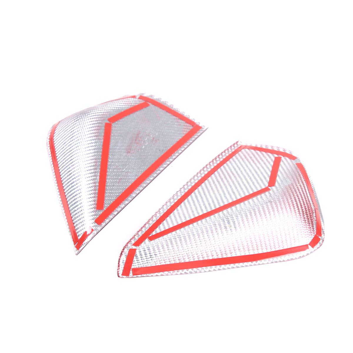 Red Carbon Fiber Dashboard Anti-collision Door Panel Trim Cover For Corvette C8 9