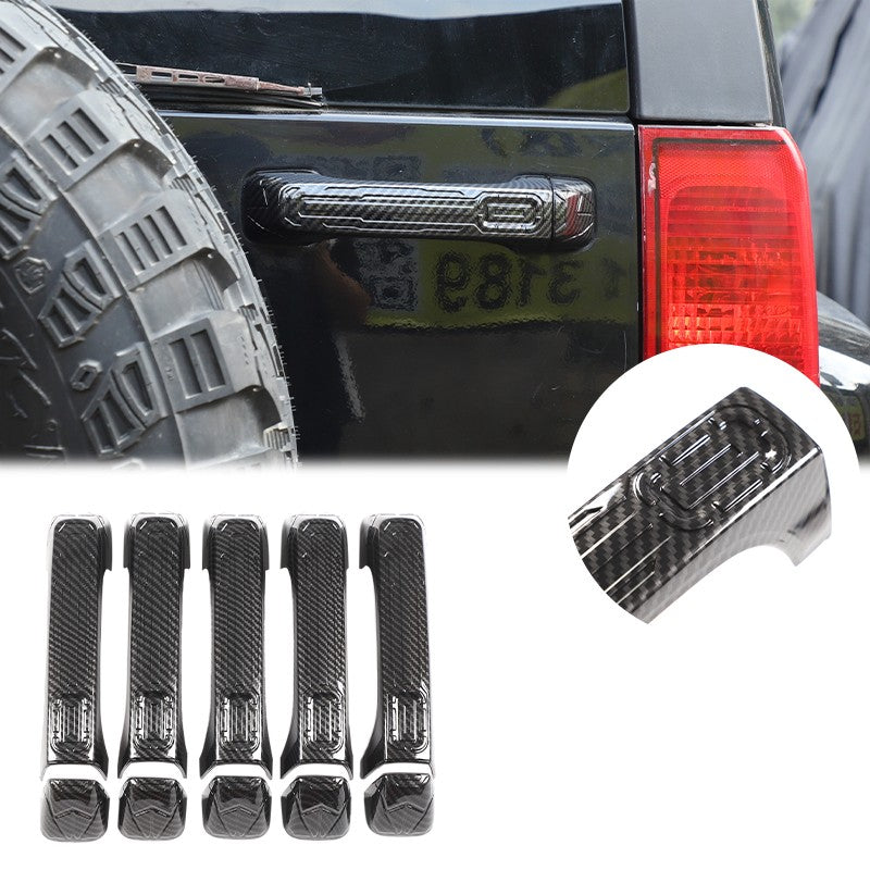 ABS Carbon Fiber Door Handle Tailgate Cover Trim Bezel For Hummer H3 2005-09 US 24