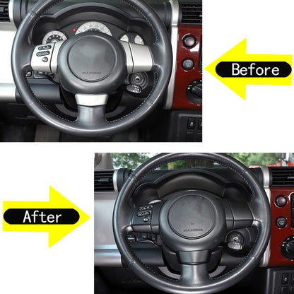 Matte Black ABS Interior Full Set Cover Trim Kit Set For FJ Cruiser 2007-2021 48