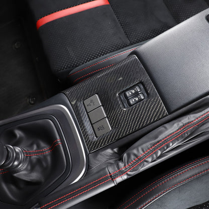 Real Carbon fiber Seat Adjustment Panel Trim for Toyota 86/Subaru BRZ 2022 US 5