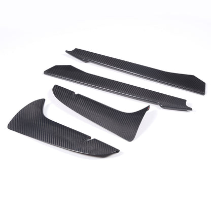 Real Dry Carbon fiber Front Bumper Fog Light Lamp Trims for Corvette C8 20-26 US 11
