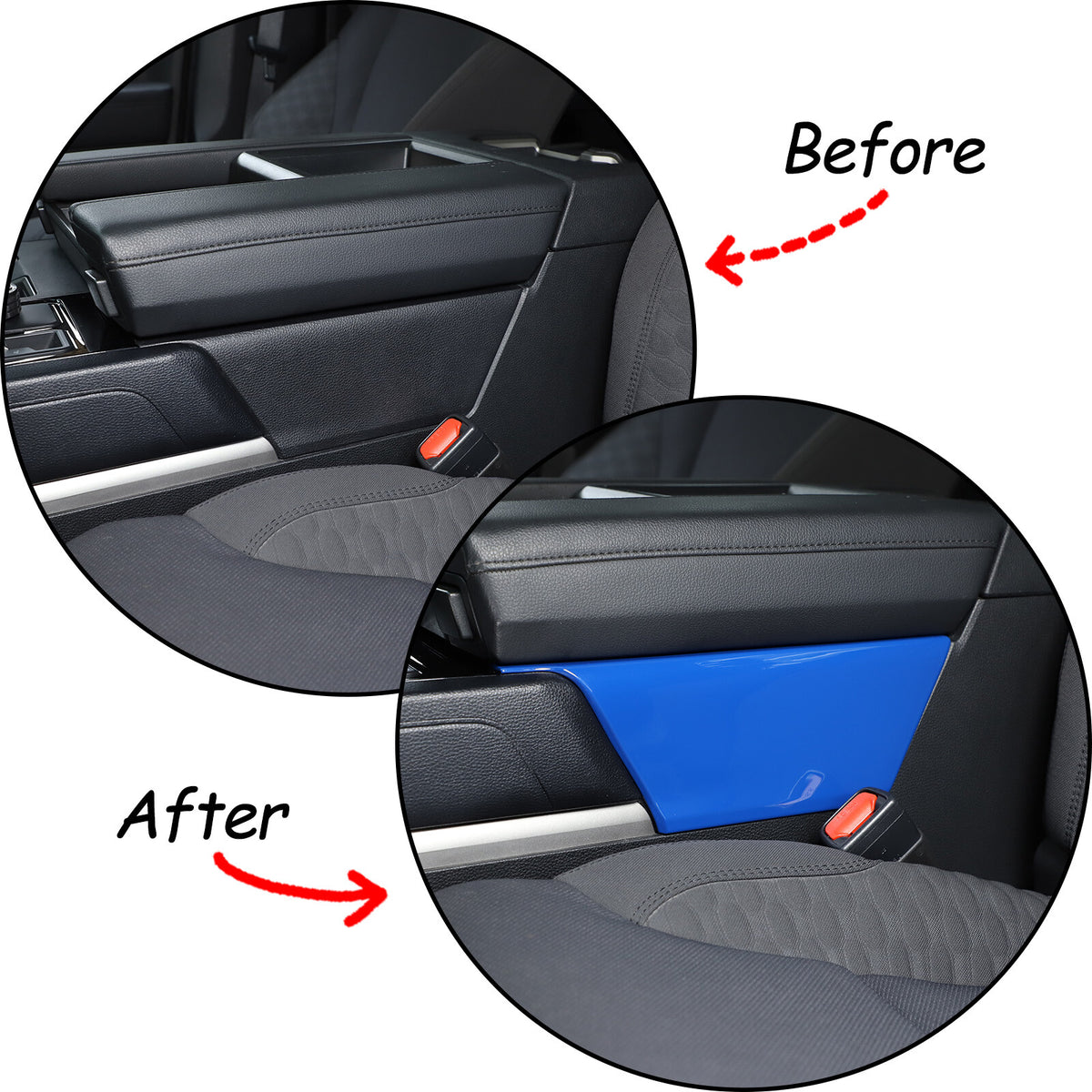 ABS Blue Car Center Panel Trim Interior Accessories For Toyota Tundra 2022-2026 - Variants 11-14 26