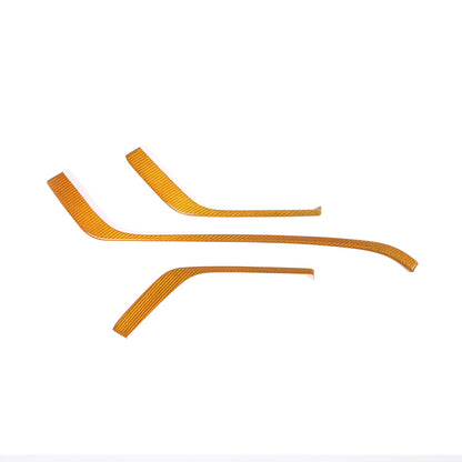 Yellow Carbon Fiber Console Side Dashboard Trim Strip For Corvette C8 20-25 14