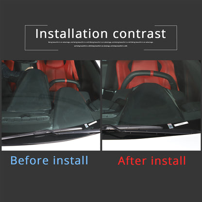 Real Carbon Fiber Dashboard Instrument Upper Cover for Corvette C8 20-25 US 7