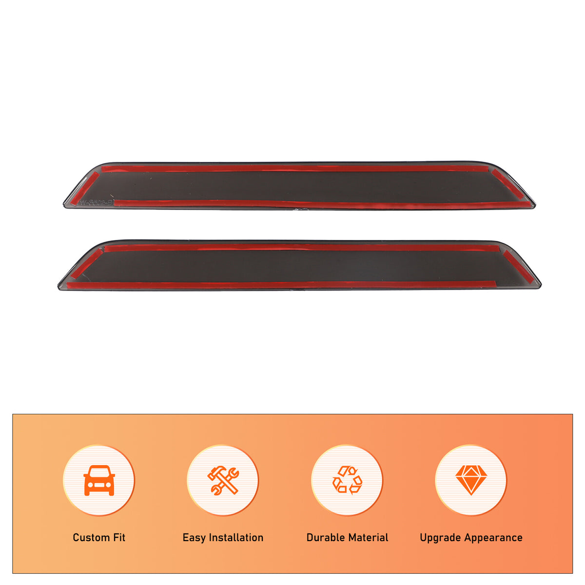 Smoked Rear Fog Tail Light Lamp Cover Trim For Range Rover Vogue L460 2023+ 8