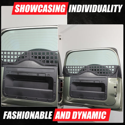 Alloy Tailgate Window Storage Fence Molle Panel Rack For LR Defender L663 2020+ 9