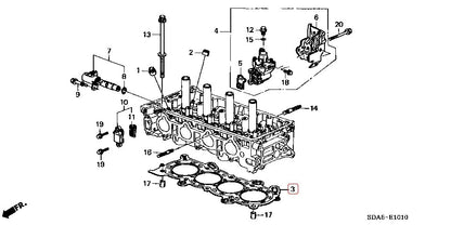 Honda Genuine Civic Si K20 Z3 Engines 2006-2011 Head Gasket 12251-RBC-004 OEM 3