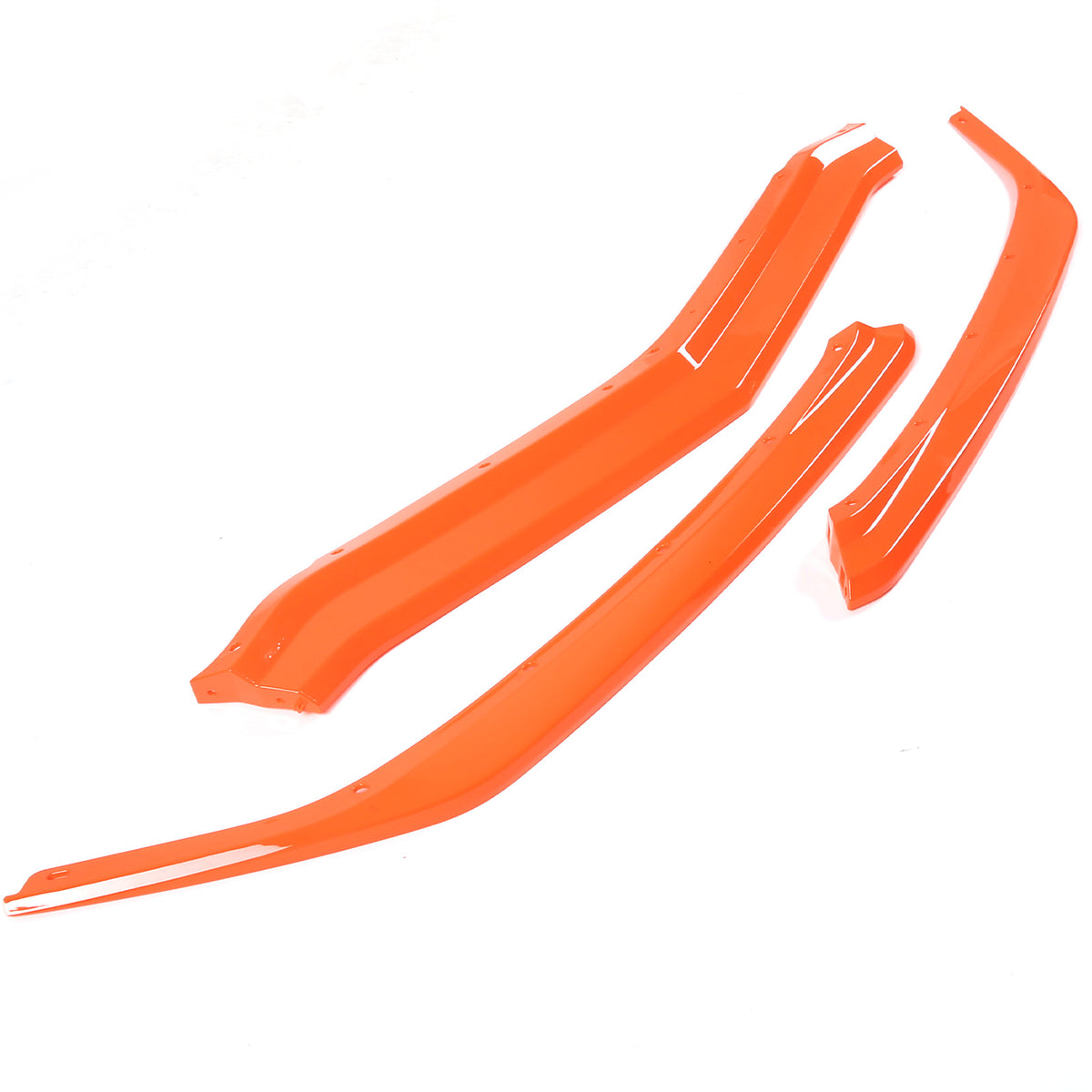 Orange Front Bumper Lip Spoiler For Corvette C8 2020-2025 3