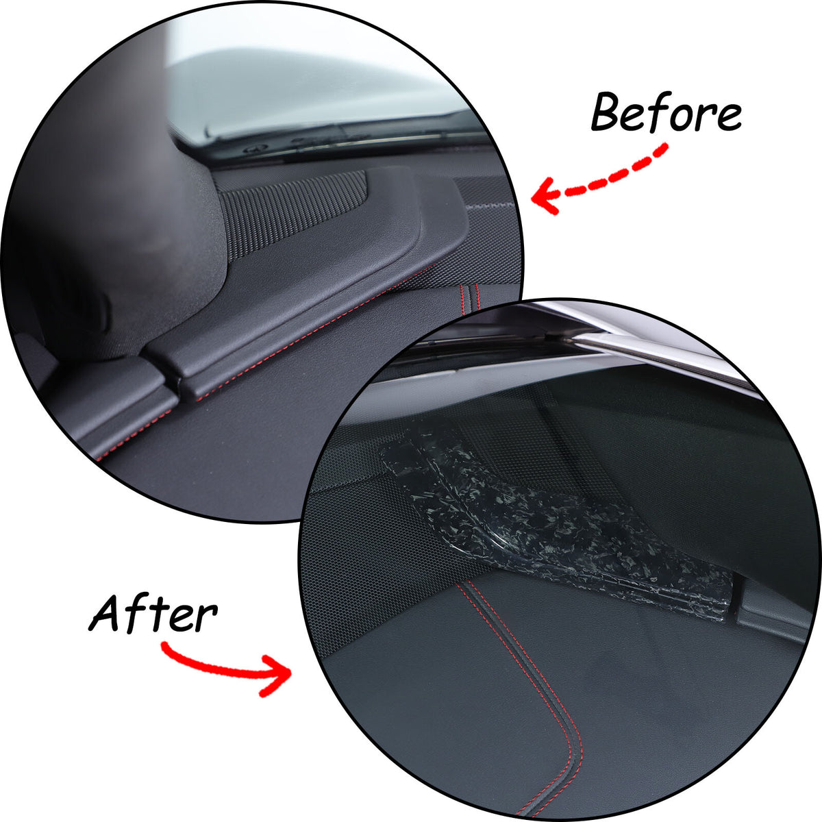 Forged Carbon Fiber Center Console Dashboard Cover Trim For Corvette C8 2020-26 20