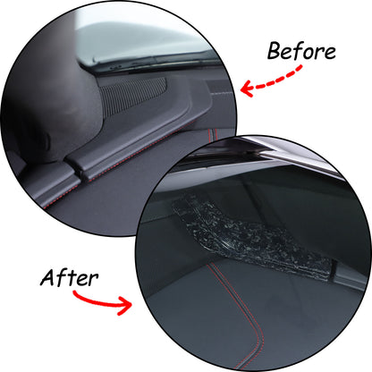 Forged Carbon Fiber Center Console Dashboard Cover Trim For Corvette C8 2020-26 20
