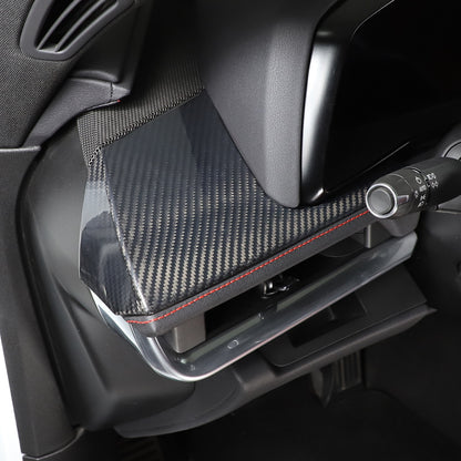 Real Carbon Fiber Driver Side Air Vent Upper Trim Cover For Corvette C8 20-25 US 6