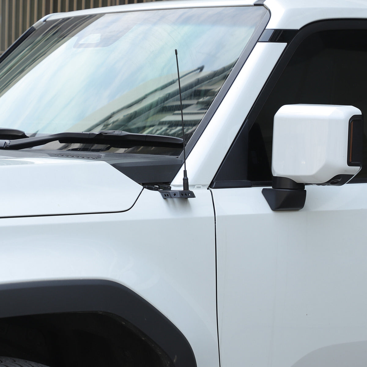 Hood Hinge A-Pillar LED Light Bracket Mount For Toyota Land Cruiser LC250 24+ US 2